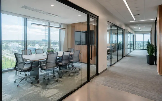 Office interior representing commercial general contracting in Gloucester