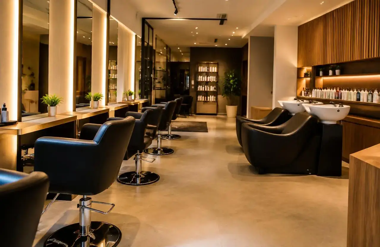 Hair salon illustration for salon renovations by a commercial contractor in Ottawa