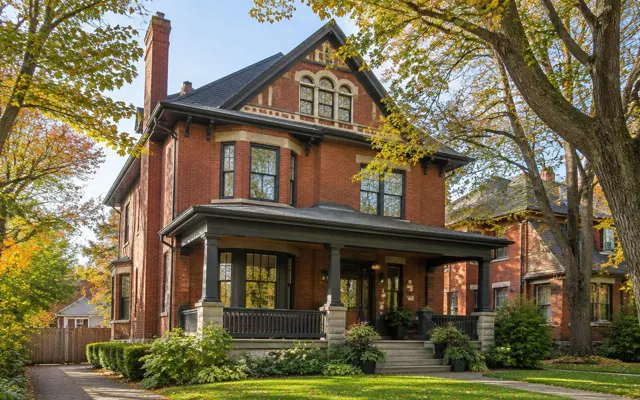 Restored brick home in the Glebe, Ottawa