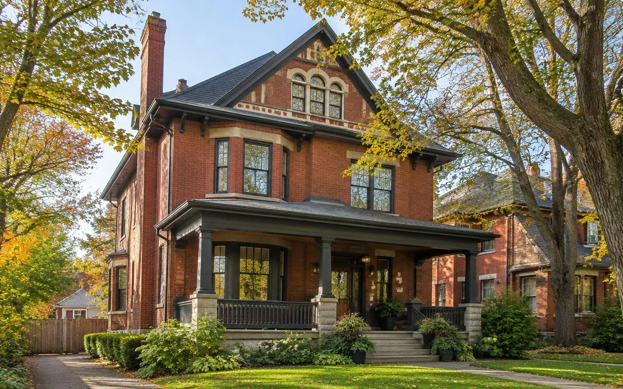 Restored brick home in the Glebe, Ottawa
